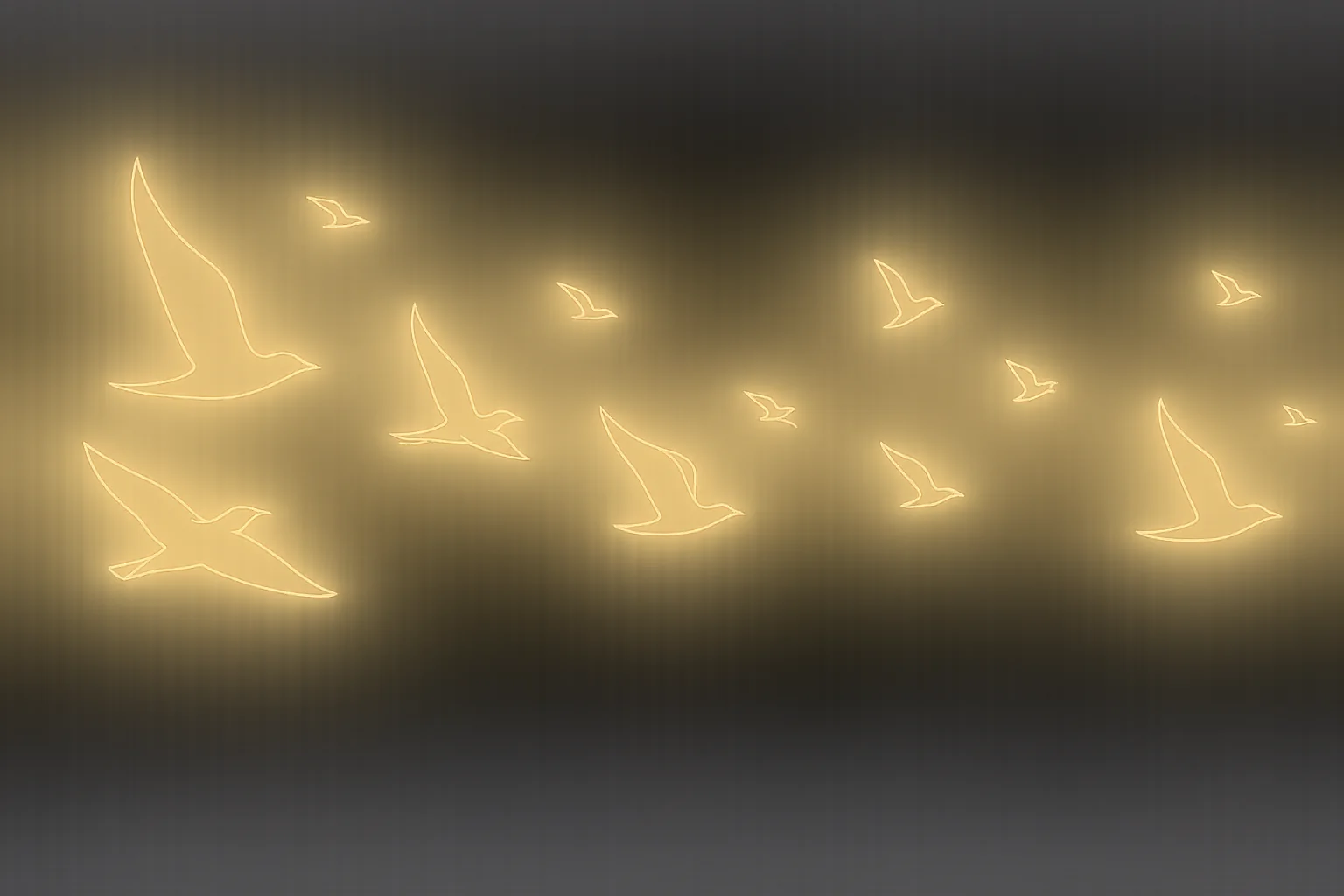 Pasari luminoase in zbor